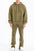 Mens Solid Fleece Flare Stacked SET