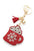 Crystal Christmas Hot Coco Pillow Key Chain