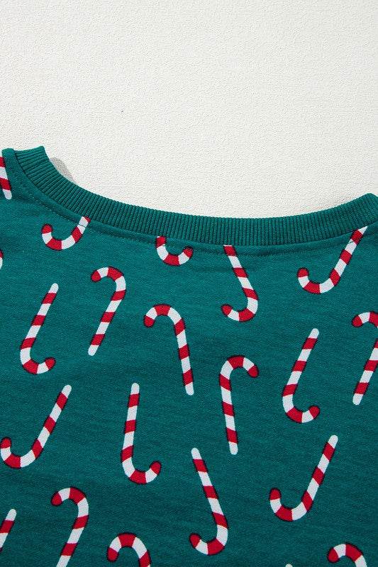 Green Christmas Top and Pants Lounge Set