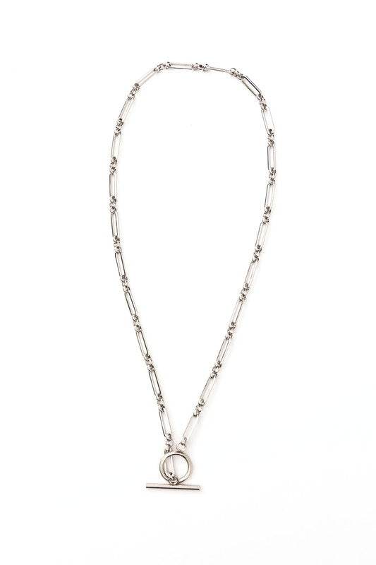 18K STAINLESS STEEL TOGGLE CHAIN NECKLACE