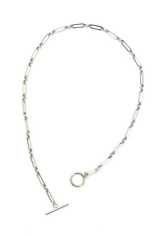 18K STAINLESS STEEL TOGGLE CHAIN NECKLACE