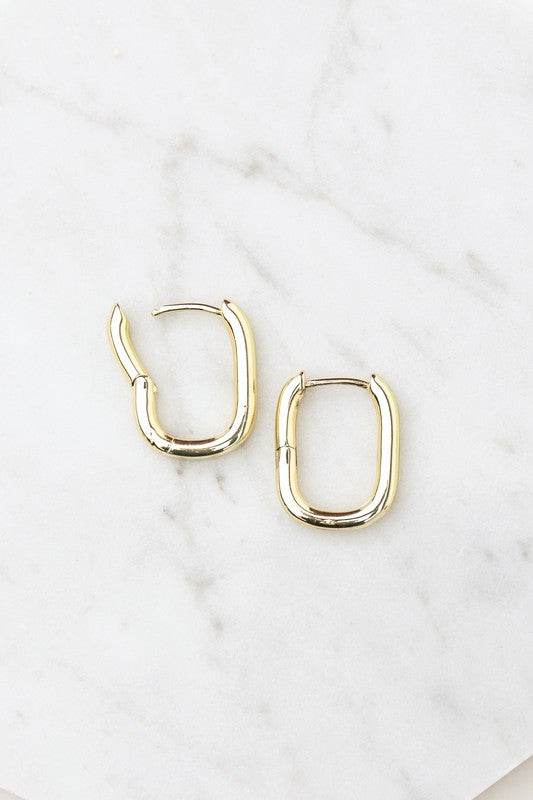 14K STAINLESS STEEL EVERYDAY HUGGIE EARRINGS