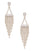 Fringe Rhinestone CZ Chandelier Earrings