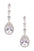 CZ Teardrop Elegant Swing Earrings