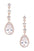 CZ Teardrop Elegant Swing Earrings