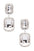 Square Drop Crystal Earrings