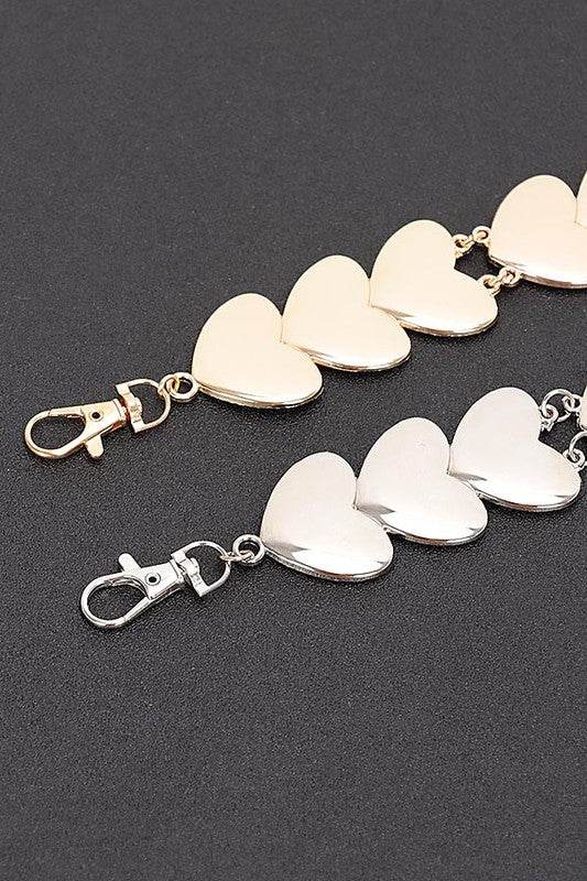 Heart Charm Fashion Chain Belt