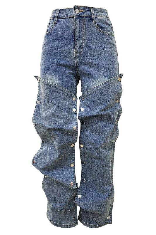 WOMEN FASHION STYLE DENIM PANTS