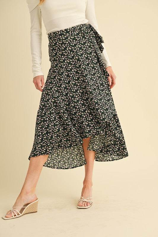 Berti Floral Wrap Skirt