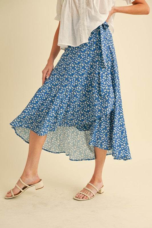 Berti Floral Wrap Skirt