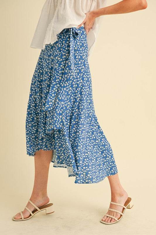 Berti Floral Wrap Skirt