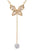 Cubic Zirconia Dorp Butterfly Pendant Necklace