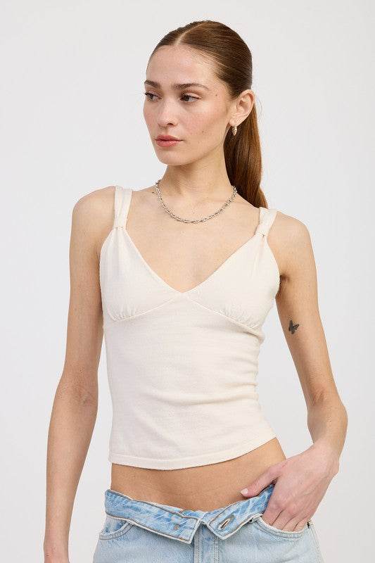 V NECK CAMI TOP