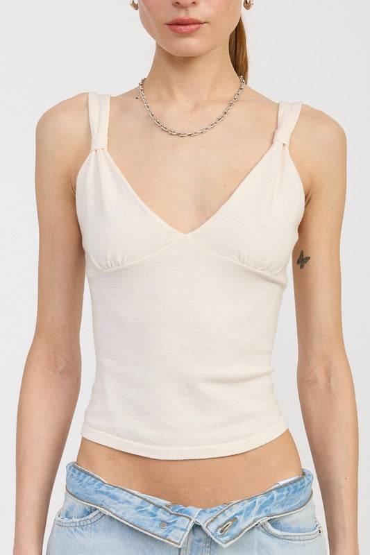 V NECK CAMI TOP