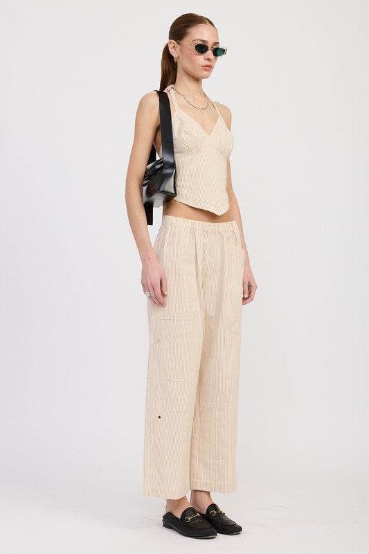 HALTER NECK BUSTIER TOP