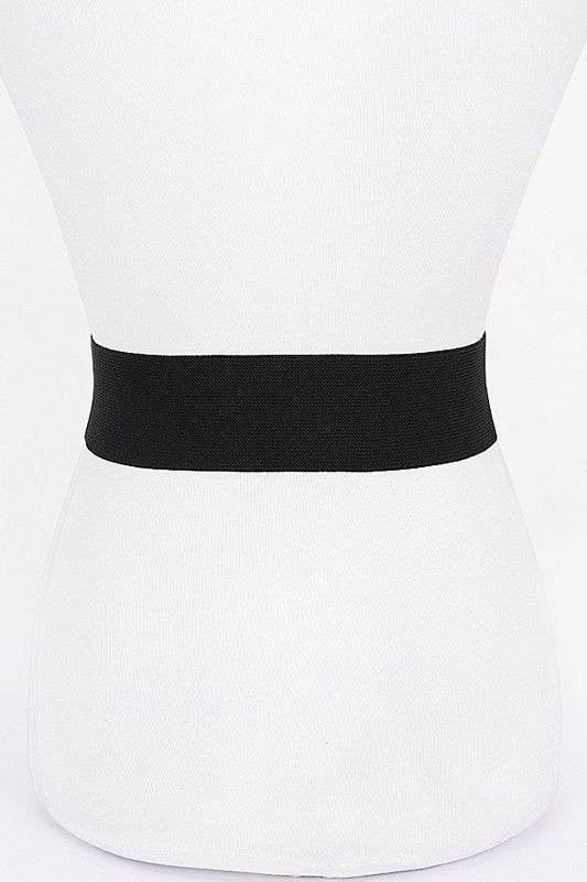 Shiny Buckle Classy Elastic Fashion Belt