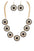 Bejeweled Cluster Statement Necklace Set