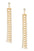Rhinestone Chain Long Drop Earrings