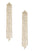 Fringe Rhinestone Chain Drop Earrings