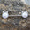 316L Surgical Steel Pearl White Cat Nipple Bar