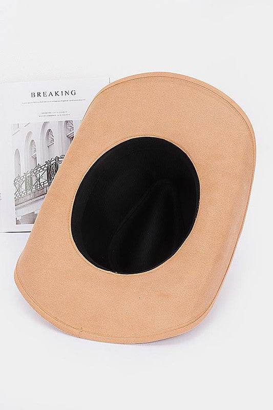 Faux Suede Cowboy Hat