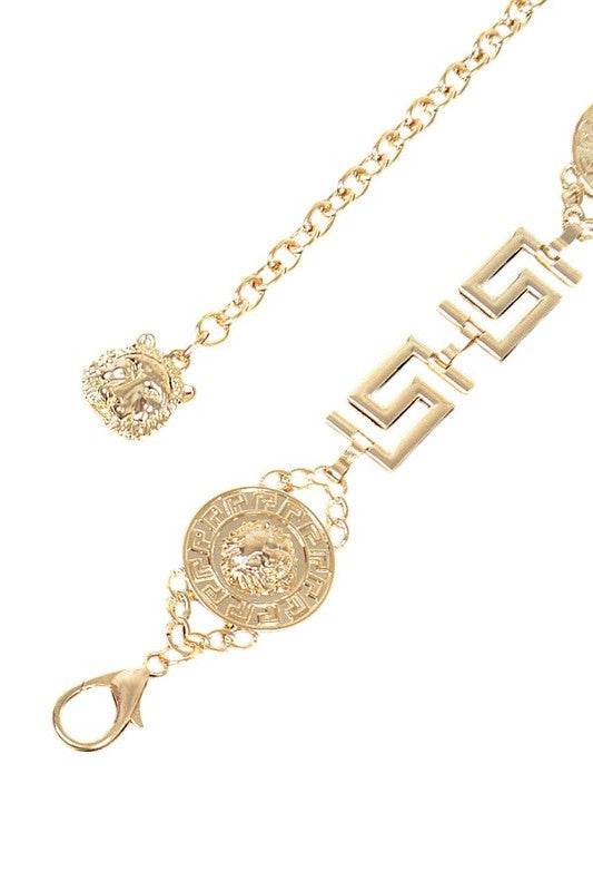 Medallion Iconic Fashion Chain Belt