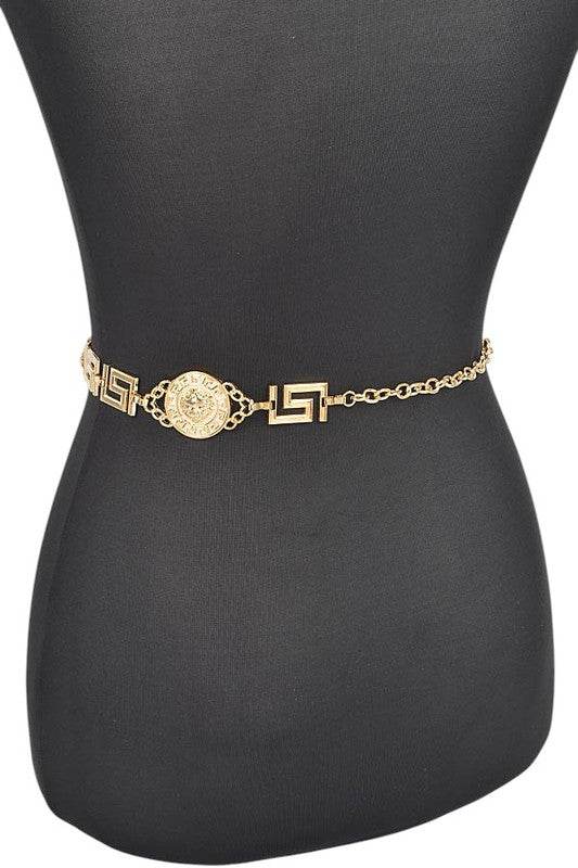 Medallion Iconic Fashion Chain Belt