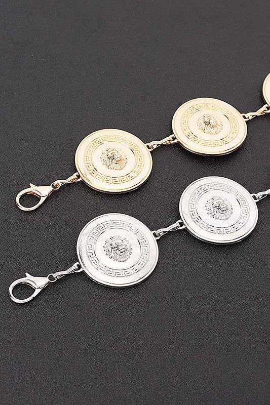 Round Disk Shiny Fashion Chain Belt