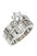 Cubic Zirconia Double Ring