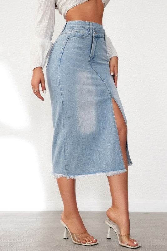 WOMEN FASHION DENIM SKIRT