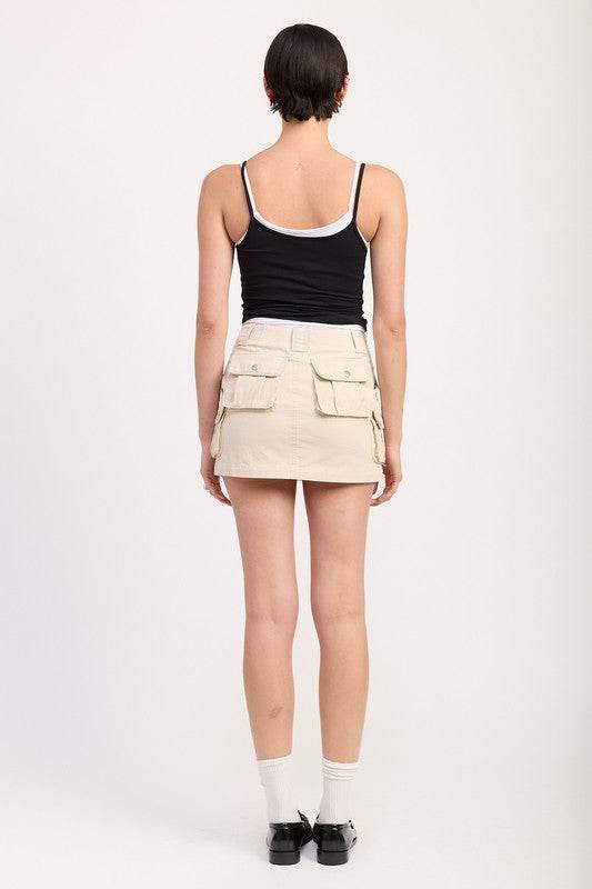 CARGO MINI SKIRT
