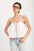 PLEATED TIE FRONT CAMI TOP