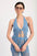 CROCHET HALTER TIE FRONT TOP