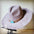 Brown Hide Turq Slab Leather Band Choice Hat