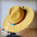 Cognac w/Turq Slab Leather Band Choice Hat