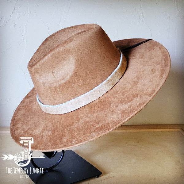 Tan Hide Western Leather Band Choice Hat