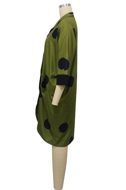 WOMEN FASHION SHIRT DRESS