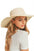 Wide Brim Frayed Edge Sun Hat