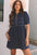 Melina Zipped up Denim Dress