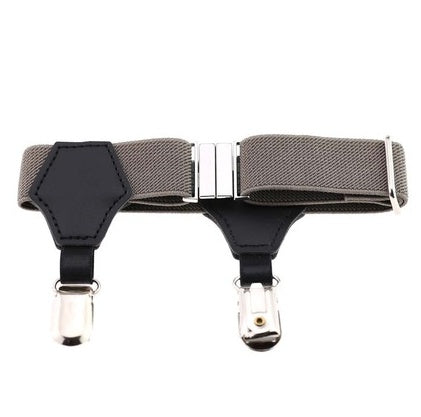 Popular high-end sexy tide men and women gentleman white-collar dress double head duckbill buckle hoist buckle garter socks