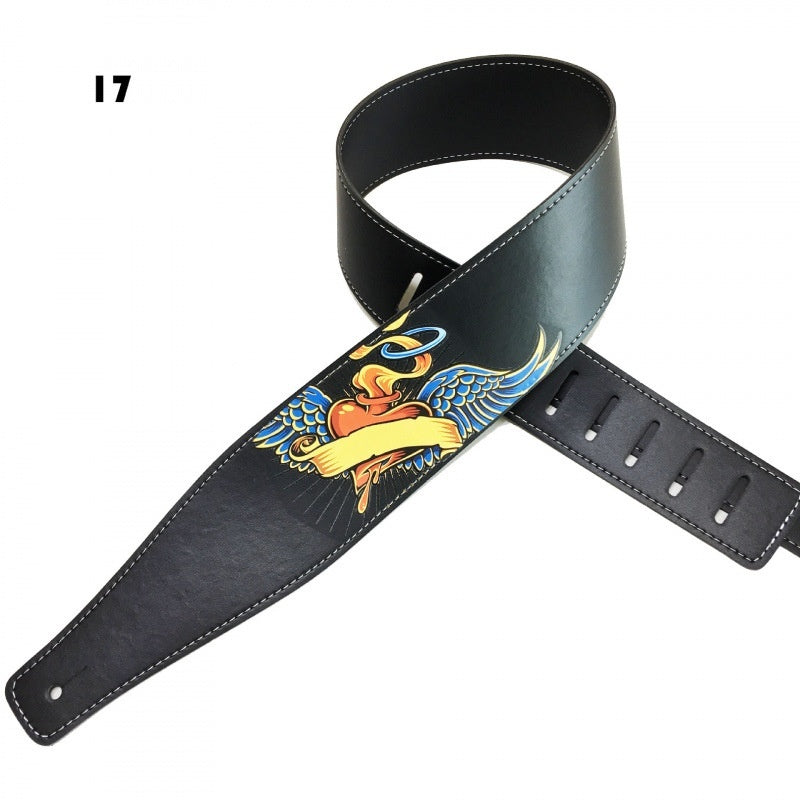 Color Printing Folk Guitar Shoulder Strap Musical Instrument Accessories