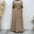 Women's Lace Up Pocket Muslim Dress