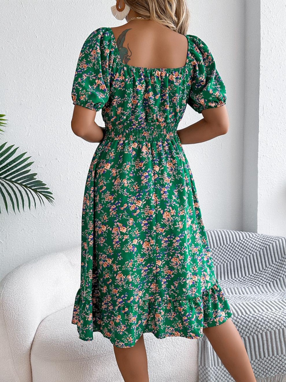 Bloom Babe Smocked Midi Dress