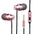 Metal Headphones Heat Tone In-ear Mobile Phone Headphones