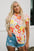 Judith Multicolor Flutter Sleeves Floral Blouse