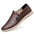 Casual Low-top Slip-on Two-layer Cowhide Flat Men's Shoes