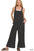 Zenana Knit Waffle Wide Leg Overalls