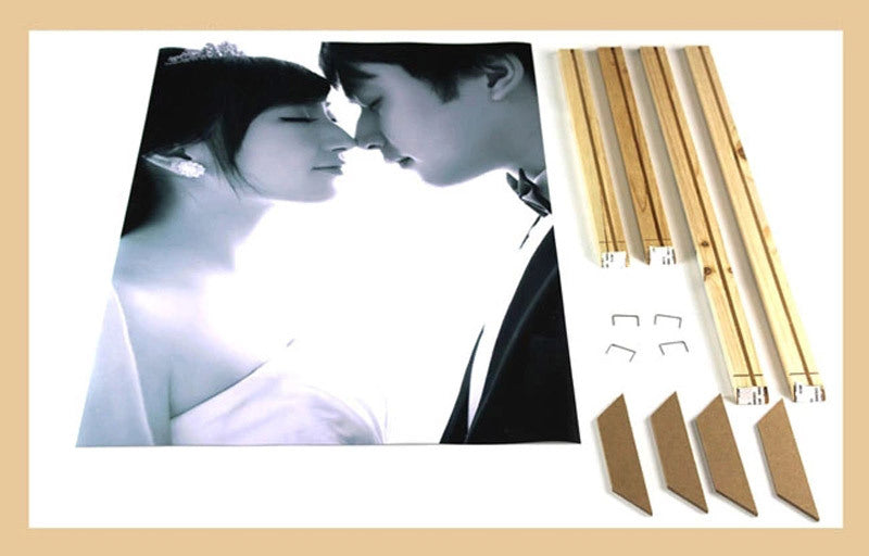 Brand Picture Frames Wall Photo Frame Natural Wood Poster Frame DIY Factory Provide Canvas Painting Wall Frame cornici per foto