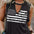 European And American Versatile Loose Outerwear Racerback Tank Top Women