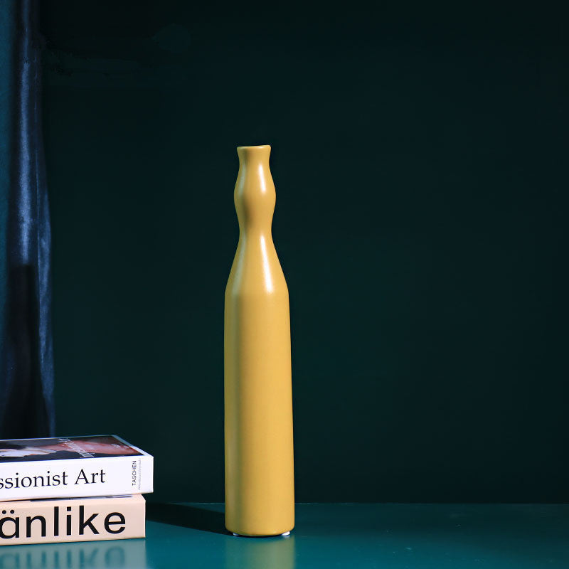 Colored ceramic vase ornaments